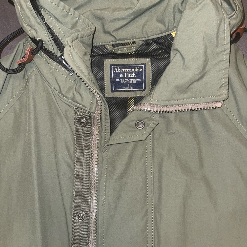 Abercrombie & Fitch Men's Green Jacket
